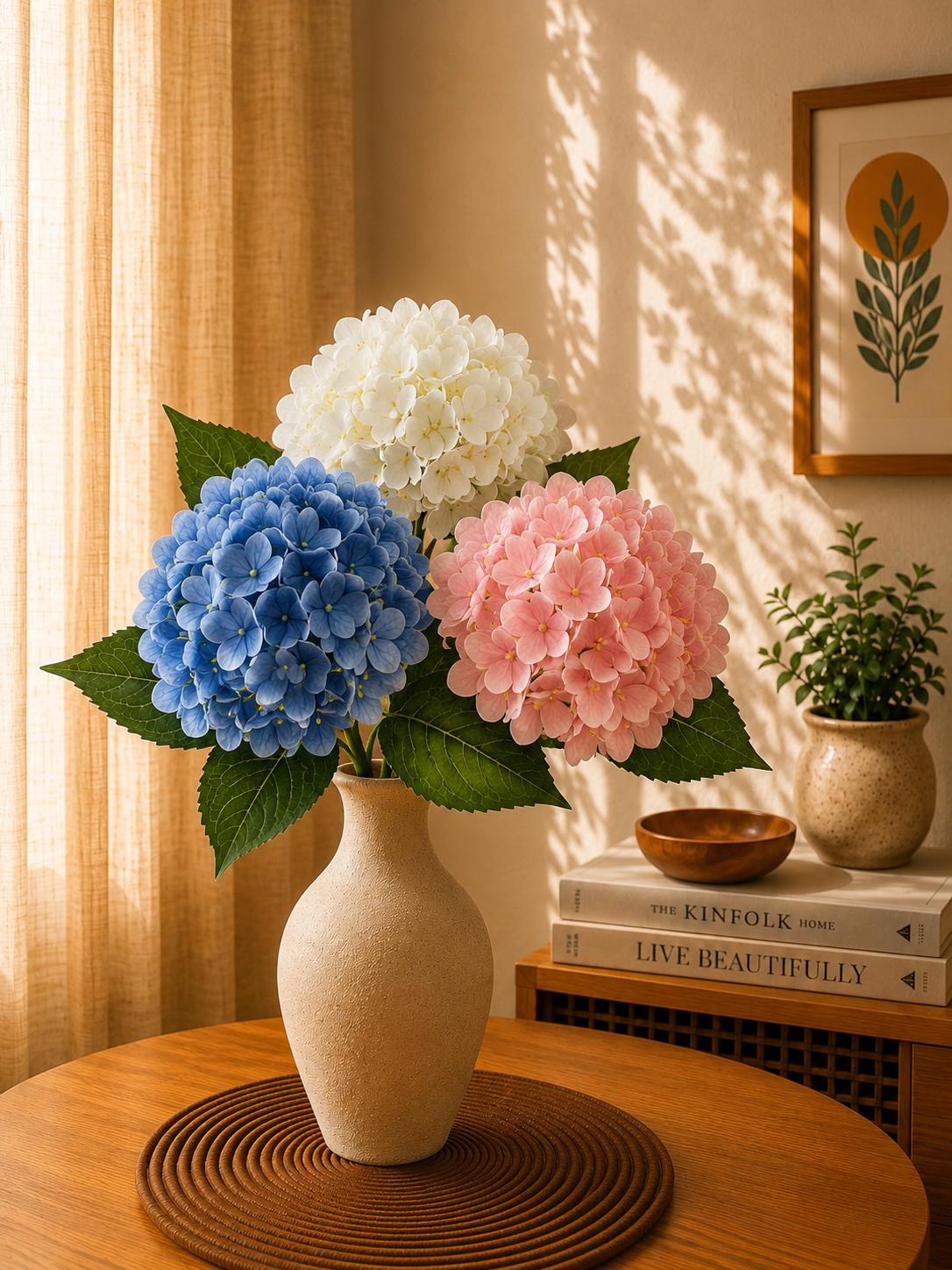 Faux Hydrangea Flower