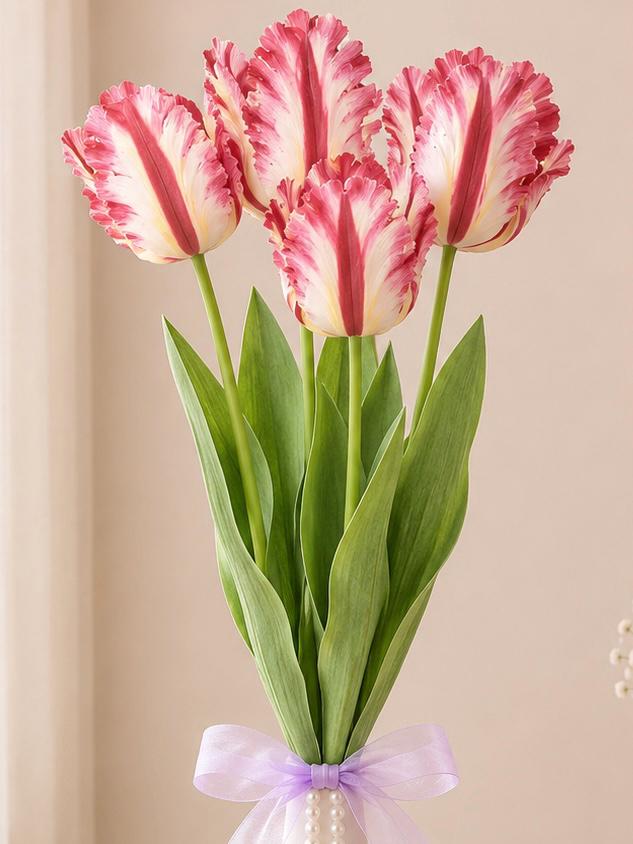 Parrot Tulips Silk Faux Flower