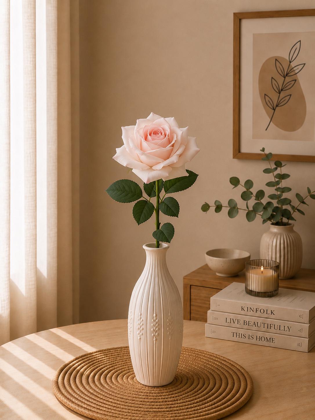Real Touch Silk Austin Rose Stem