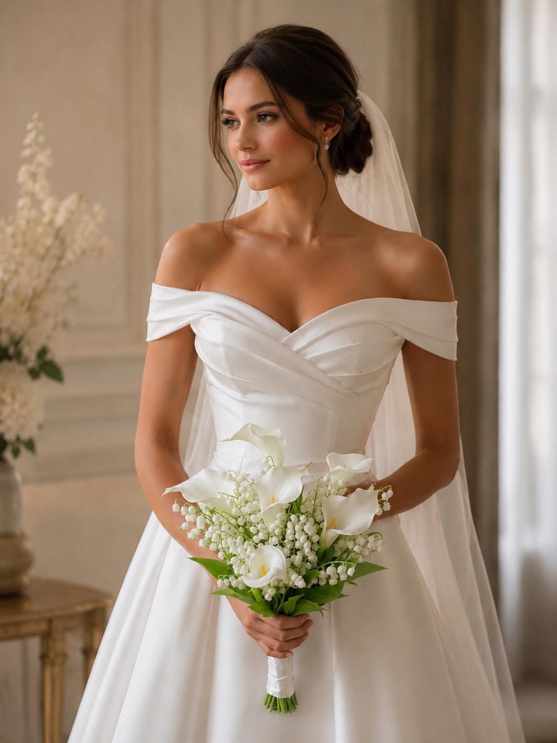 Artificial Tulip Flower Bridal Bouquet