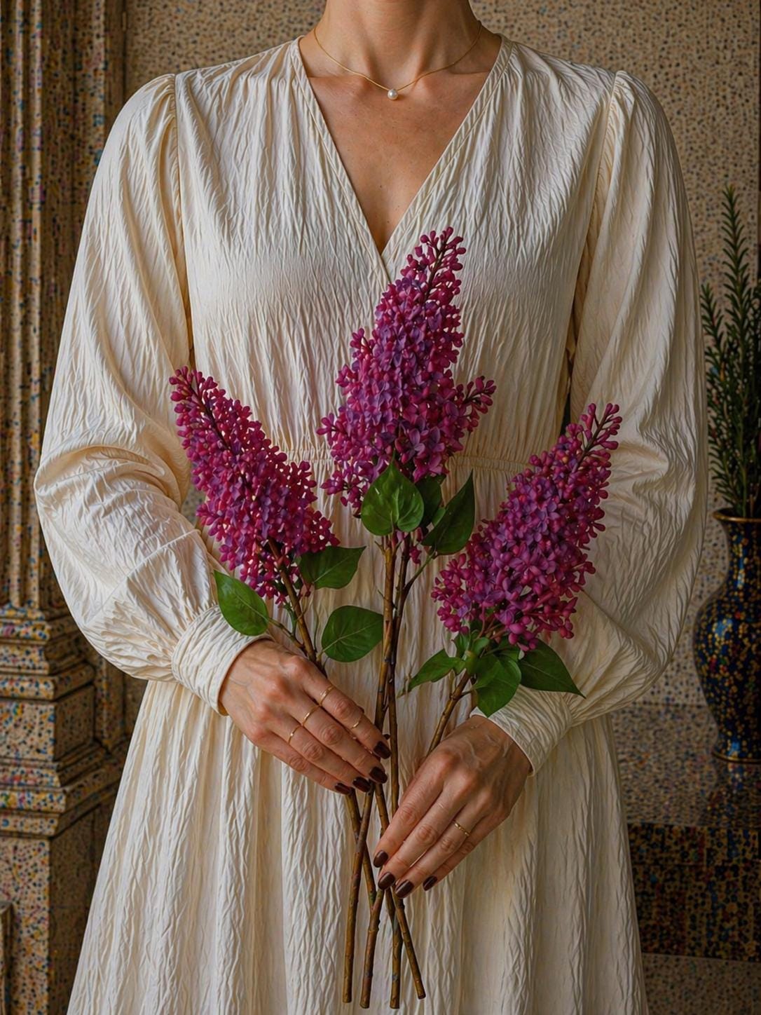 Real Touch Lilac Stem