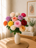 Real Touch Juliet Rose Stem: Silk Flower for Wedding Decor Home Styling