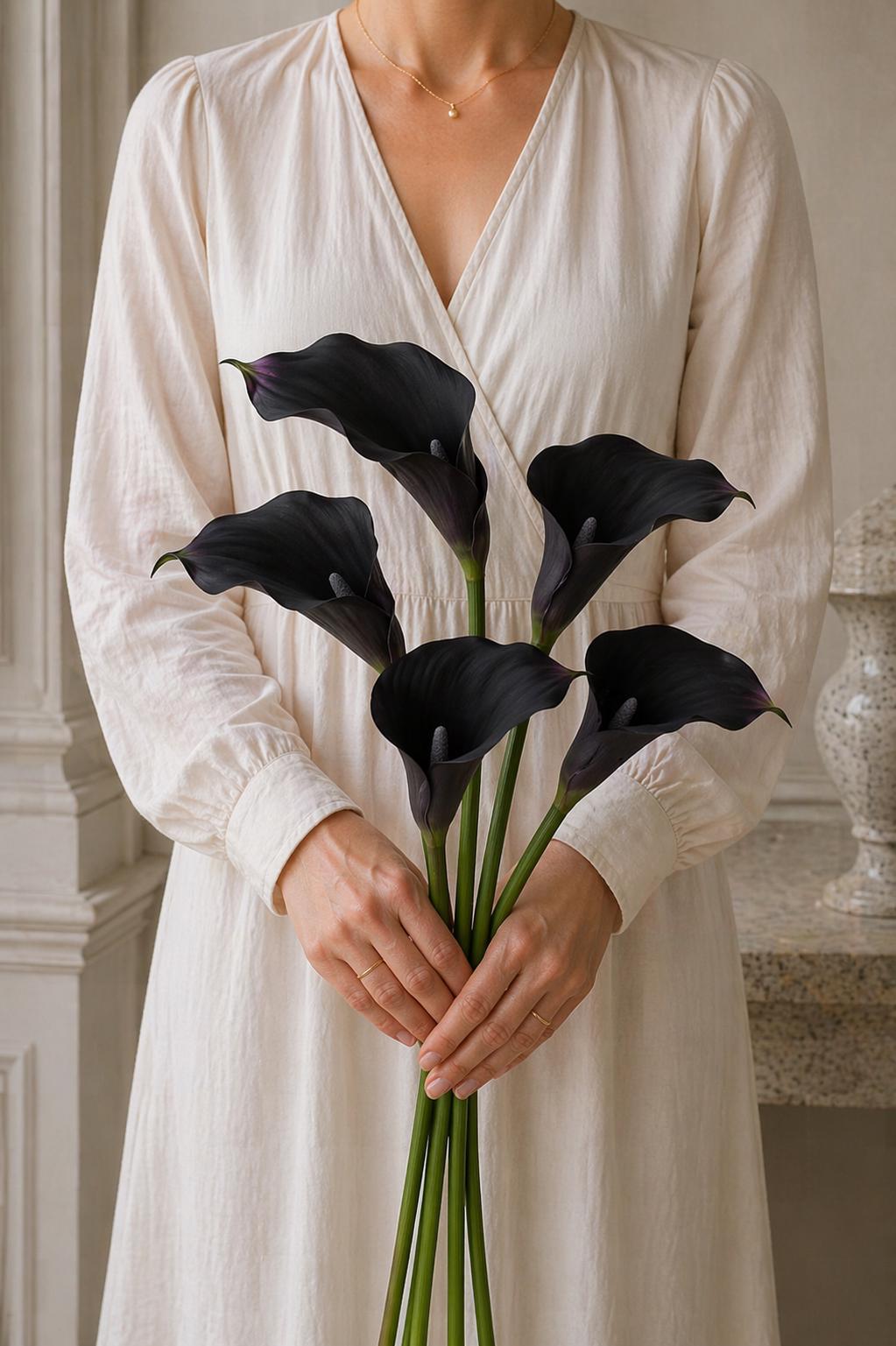Real Touch Calla Lily Stems, Faux Wedding Home Decor, Realistic Flowers