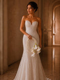 Half Moon White Calla Lily Pearl Bridal Bouquet