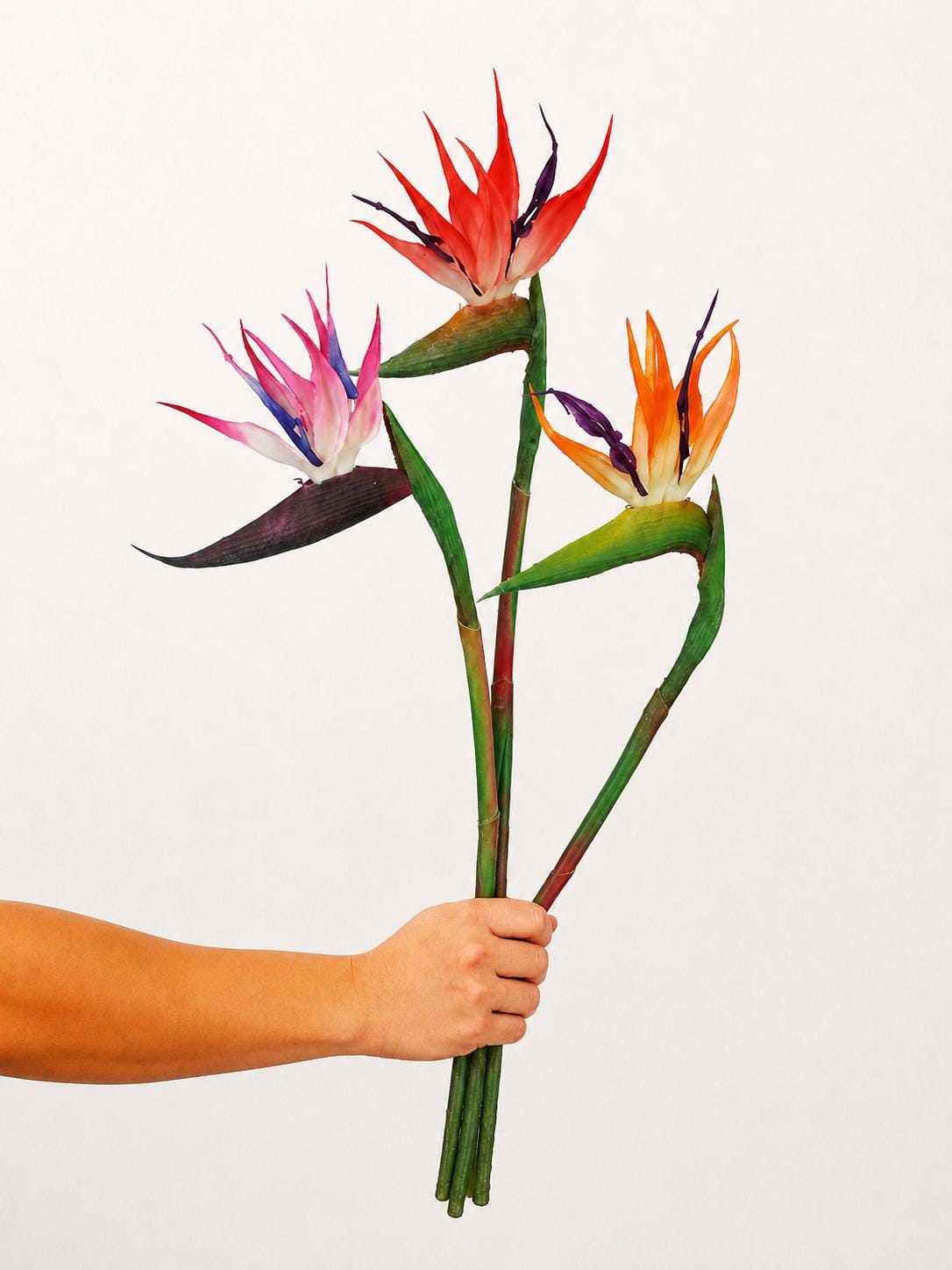 Faux Bird of Paradise Stem: Tropical Flower for Vase Decor, Wedding Styling