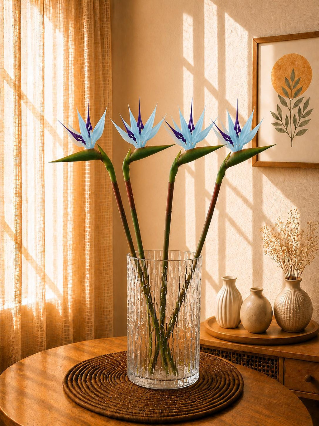 Faux Bird of Paradise Stem: Tropical Flower for Vase Decor, Wedding Styling