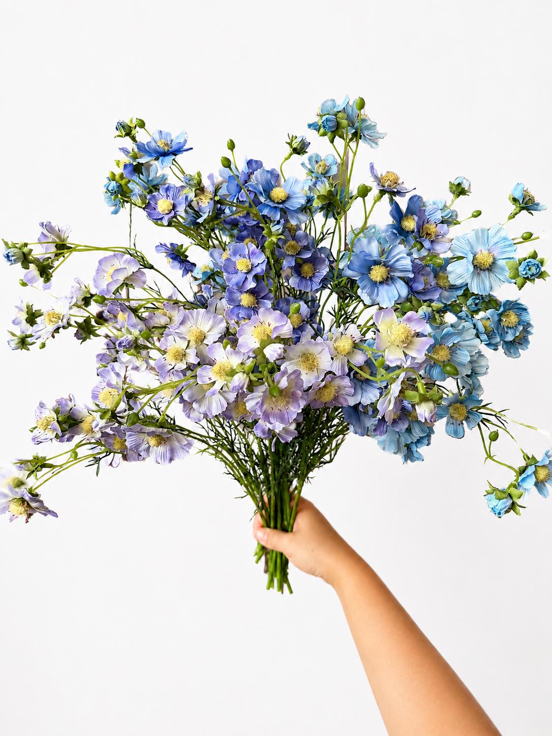 Silk Daisy Stem Faux Wildflower Branch