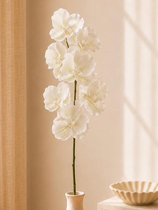Real Touch Phalaenopsis Orchid Stem Faux Silk Flower for Vase Decor and Wedding Styling