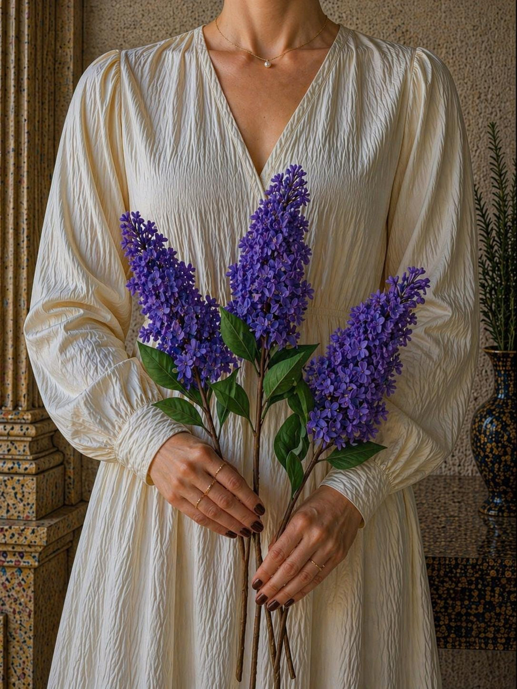 Real Touch Lilac Stem