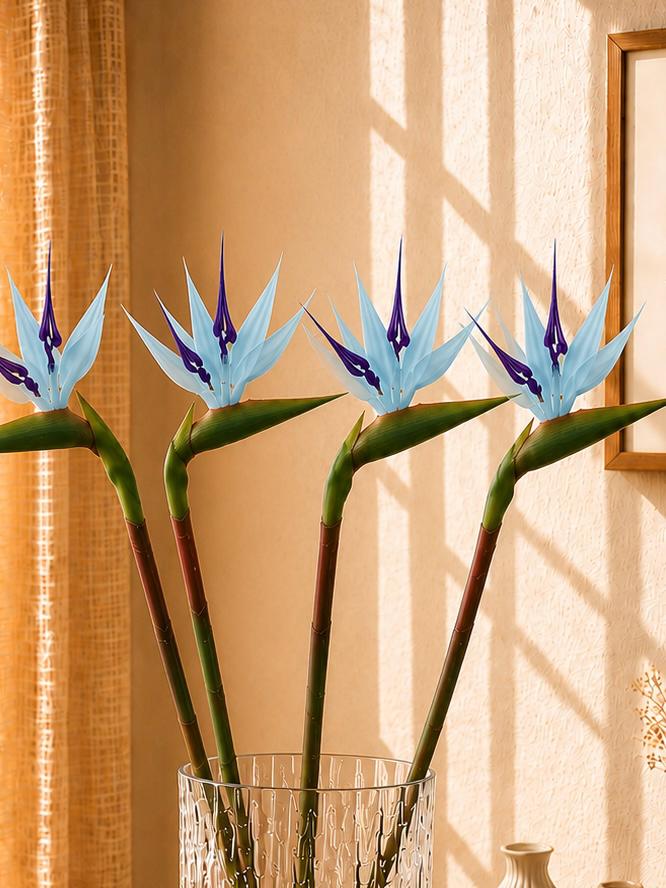 Faux Bird of Paradise Stem: Tropical Flower for Vase Decor, Wedding Styling