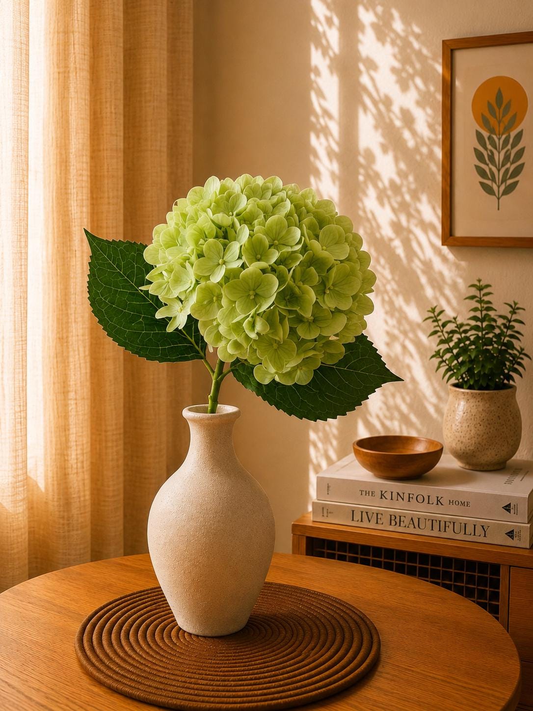 Faux Hydrangea Flower