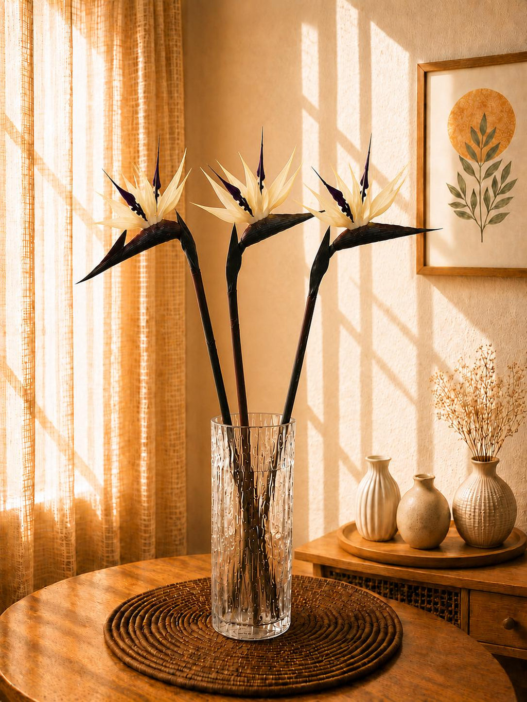 Faux Bird of Paradise Stem: Tropical Flower for Vase Decor, Wedding Styling