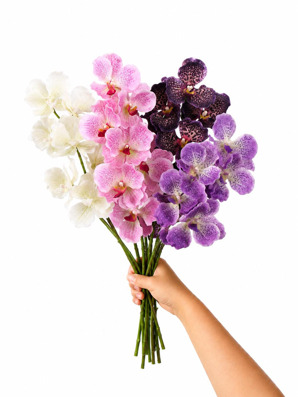 Real Touch Phalaenopsis Orchid Stem Faux Silk Flower for Vase Decor and Wedding Styling