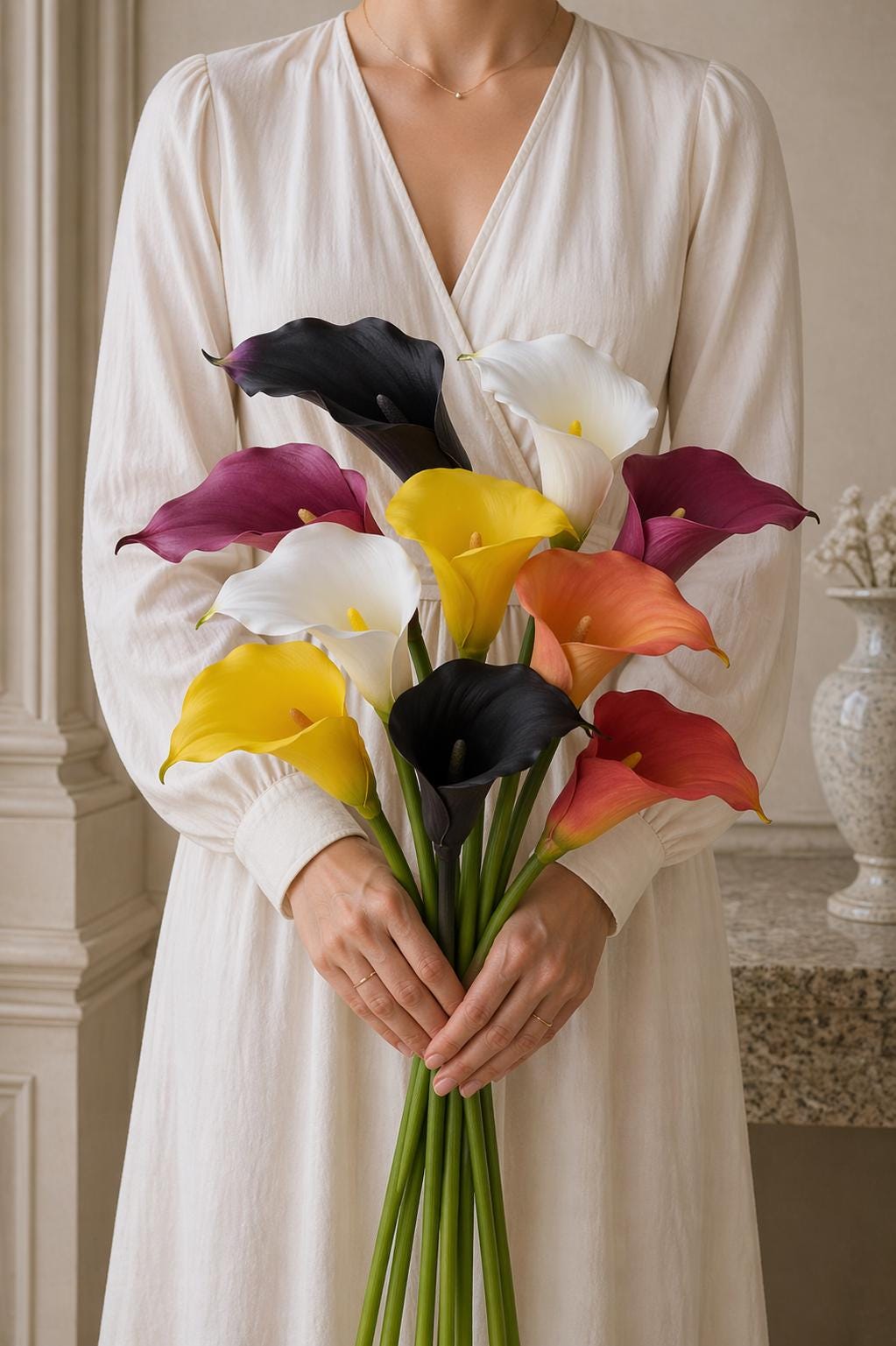 Real Touch Foam Calla Lily Stems