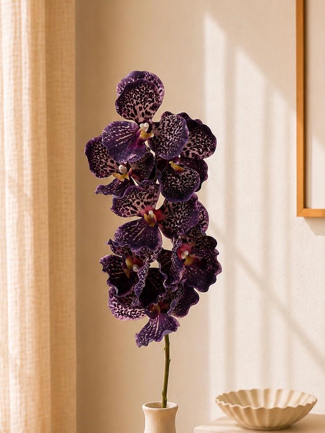 Real Touch Phalaenopsis Orchid Stem Faux Silk Flower for Vase Decor and Wedding Styling
