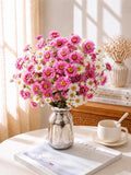 Pink White Dried Daisy Bouquet, Natural Flowers for Vase Decor, Wedding Styling, Home Arrangements