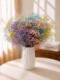 Dried Baby’s Breath Bouquet Preserved Gypsophila Flowers Pastel Floral Decor