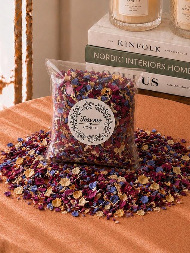 Dried Flower Petal Confetti Wedding Toss Confetti Biodegradable Floral Petals