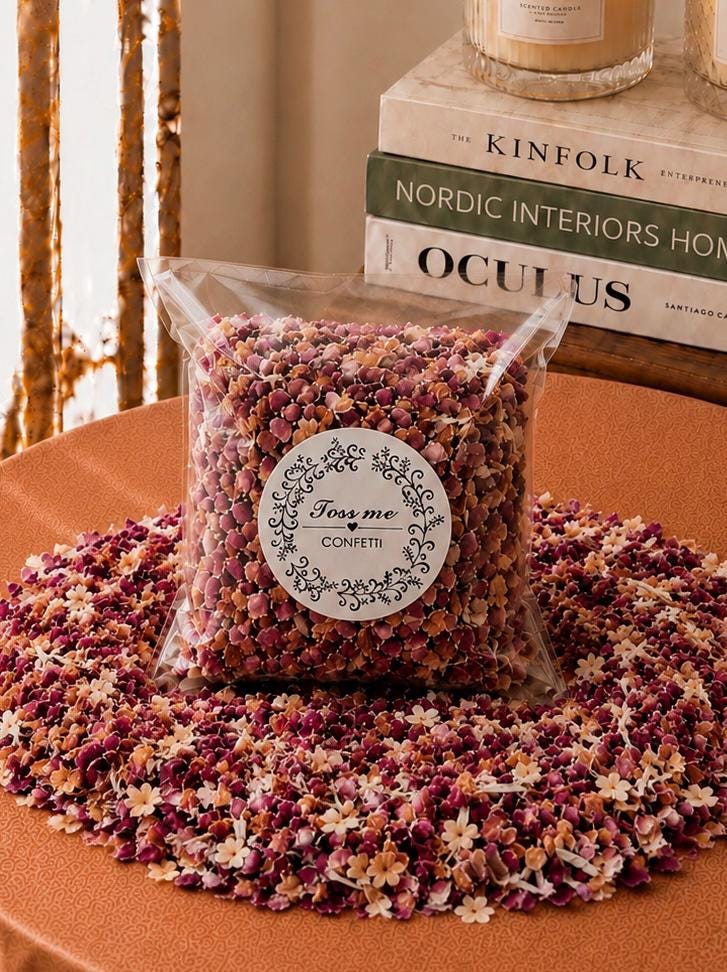 Dried Flower Petal Confetti Wedding Toss Confetti Biodegradable Floral Petals