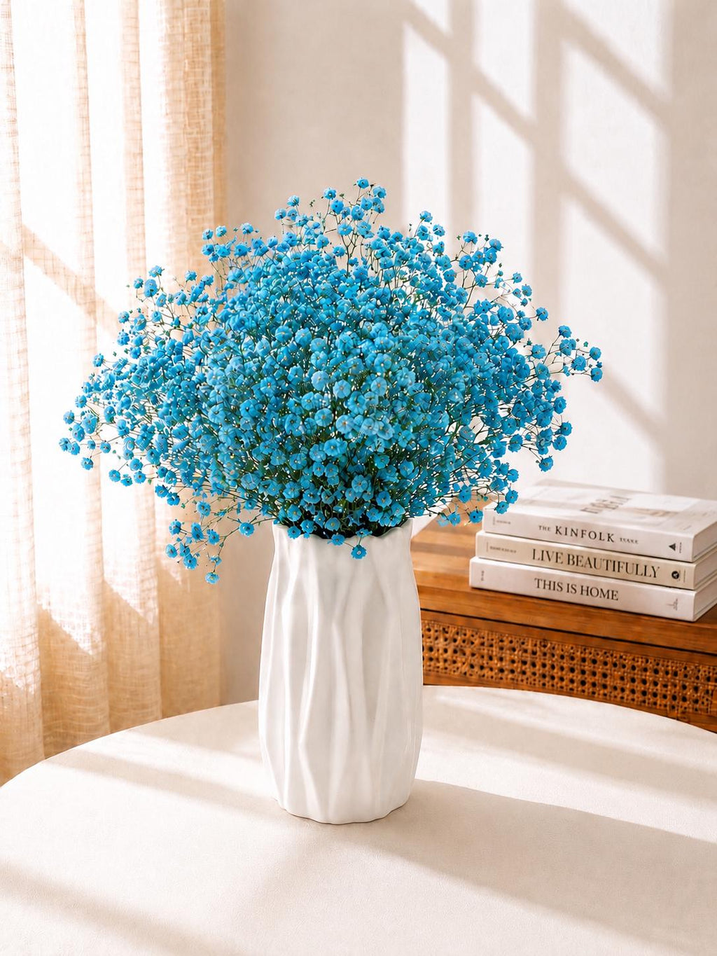Dried Baby’s Breath Bouquet Preserved Gypsophila Flowers Pastel Floral Decor
