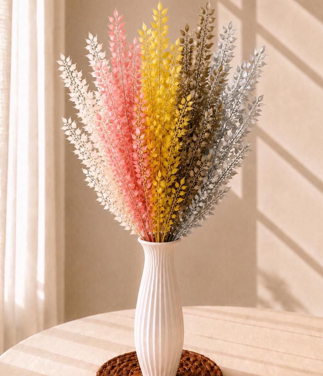 Preserved Italian Ruscus, Dried Ruscus Stems, Long Lasting Botanical Home Decor