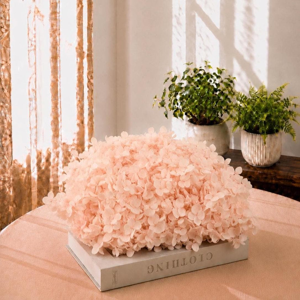Preserved Hydrangea Flower Heads Boxed Dried Hydrangea Petals Floral Decor